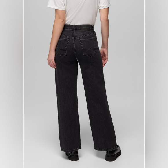 Prana Carlsbad 760 Wide Leg Jean in Black Sand - Picture 3 of 4